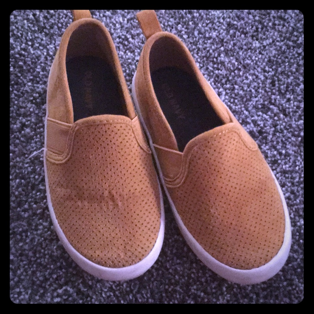 Toddler mustard slip ons